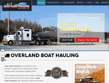 Tablet Screenshot of jouleyacht.com